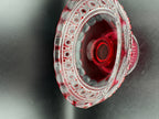 Footed Red & Clear Crystal Bowl - Image 8