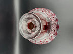 Footed Red & Clear Crystal Bowl - Image 6