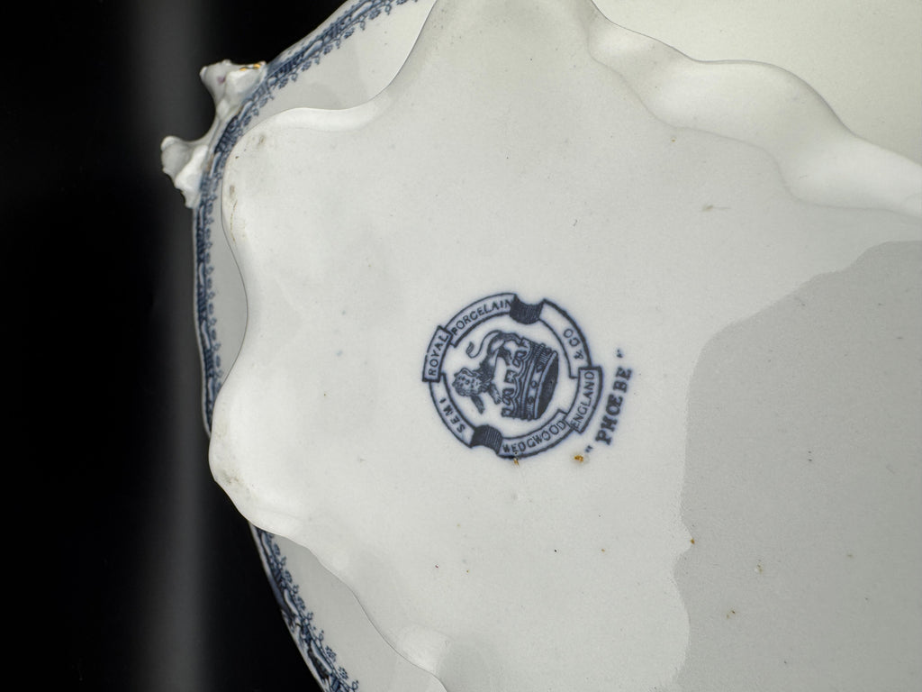 VTG Wedgewood Flow Blue Tureen - Image 8