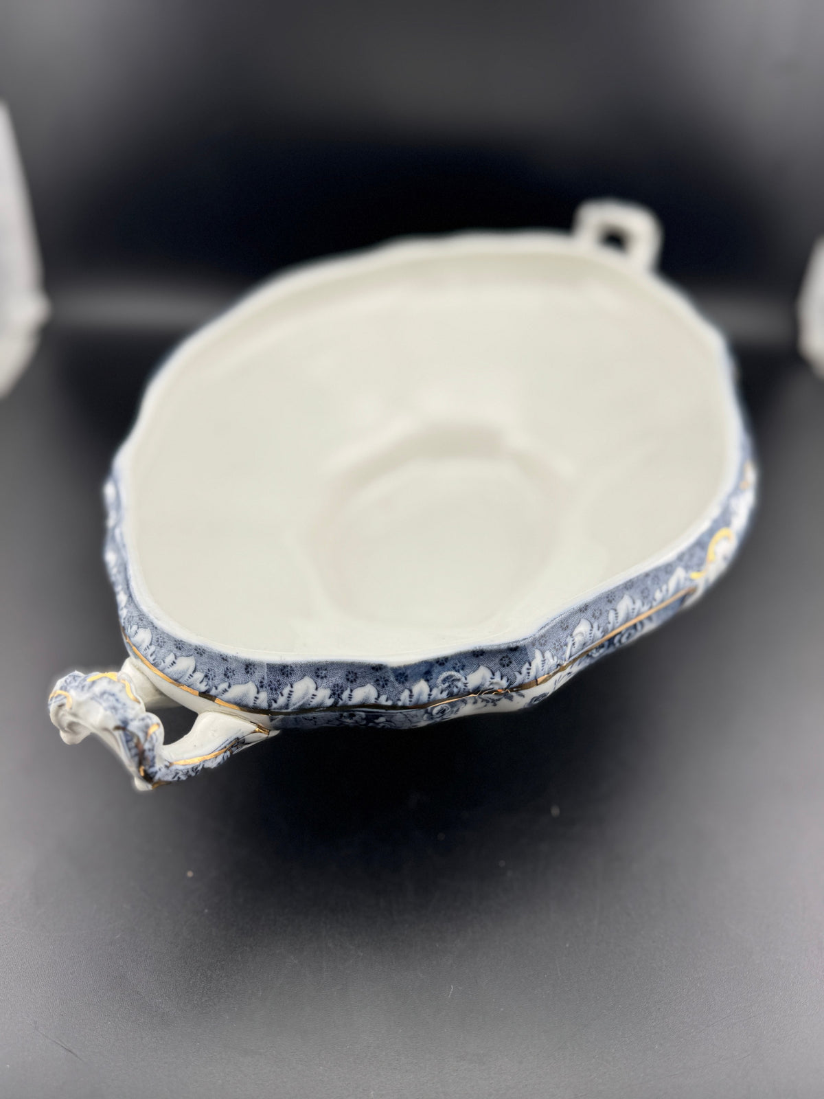 VTG Wedgewood Flow Blue Tureen - Image 6