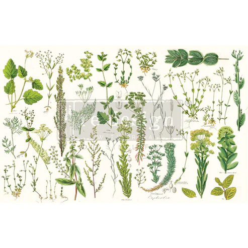 Redesign With Prima® Decoupage Decor Tissue Paper - Greenery - Image 1