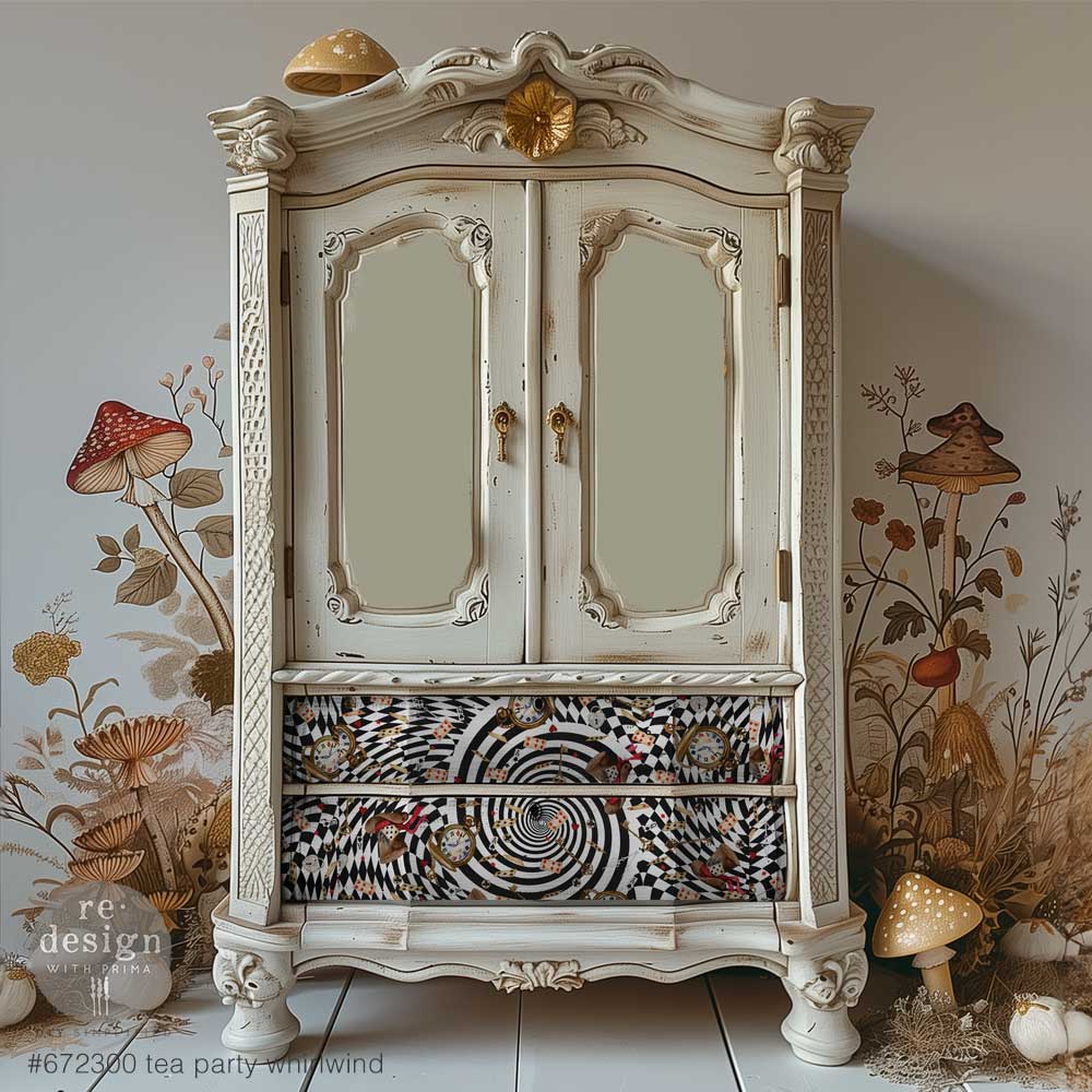 Decoupage Decor Tissue Paper – Tea Party Whirlwind - Image 2