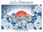 Decoupage Decor Tissue Paper 19 X30 -Skull Chinoiserie - Image 4