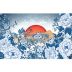 Decoupage Decor Tissue Paper 19 X30 -Skull Chinoiserie - Image 2