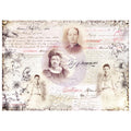 Finnabair Tissue Paper - Notes - 6 Sheets - Image 1