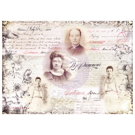 Finnabair Tissue Paper - Notes - 6 Sheets - Image 2