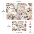 Double Delight Decoupage Fiber Paper Set – Rosy Reverie - Image 1