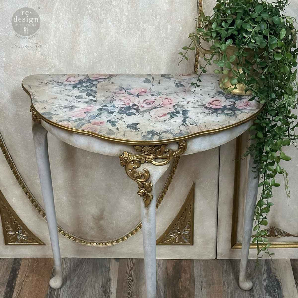 Double Delight Decoupage Fiber Paper Set – Rosy Reverie - Image 3