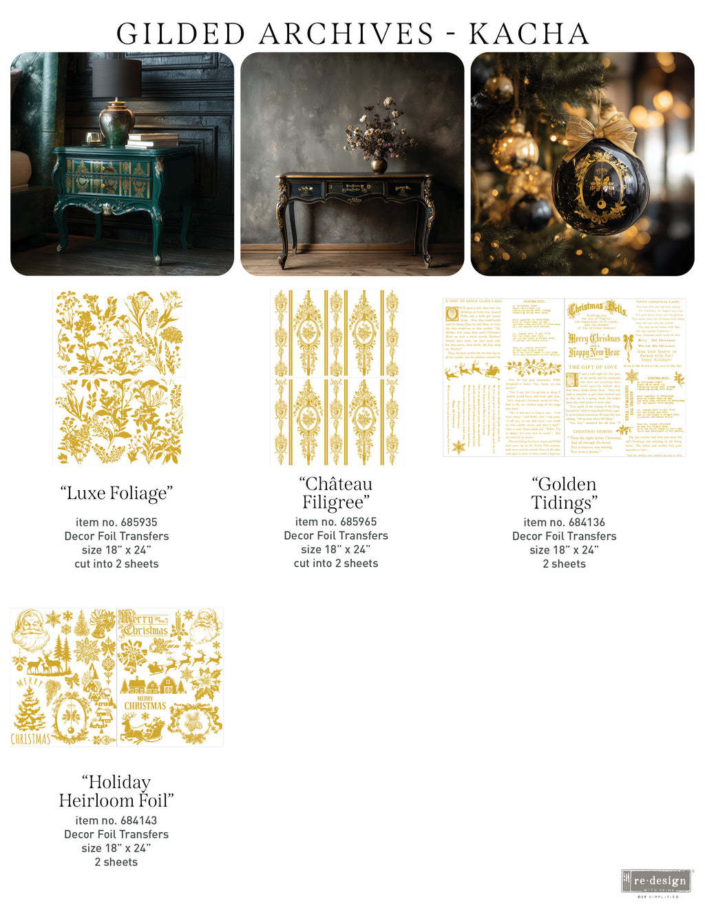 Middy Foil Transfers® Kacha - Holiday Heirloom Foil - Image 4