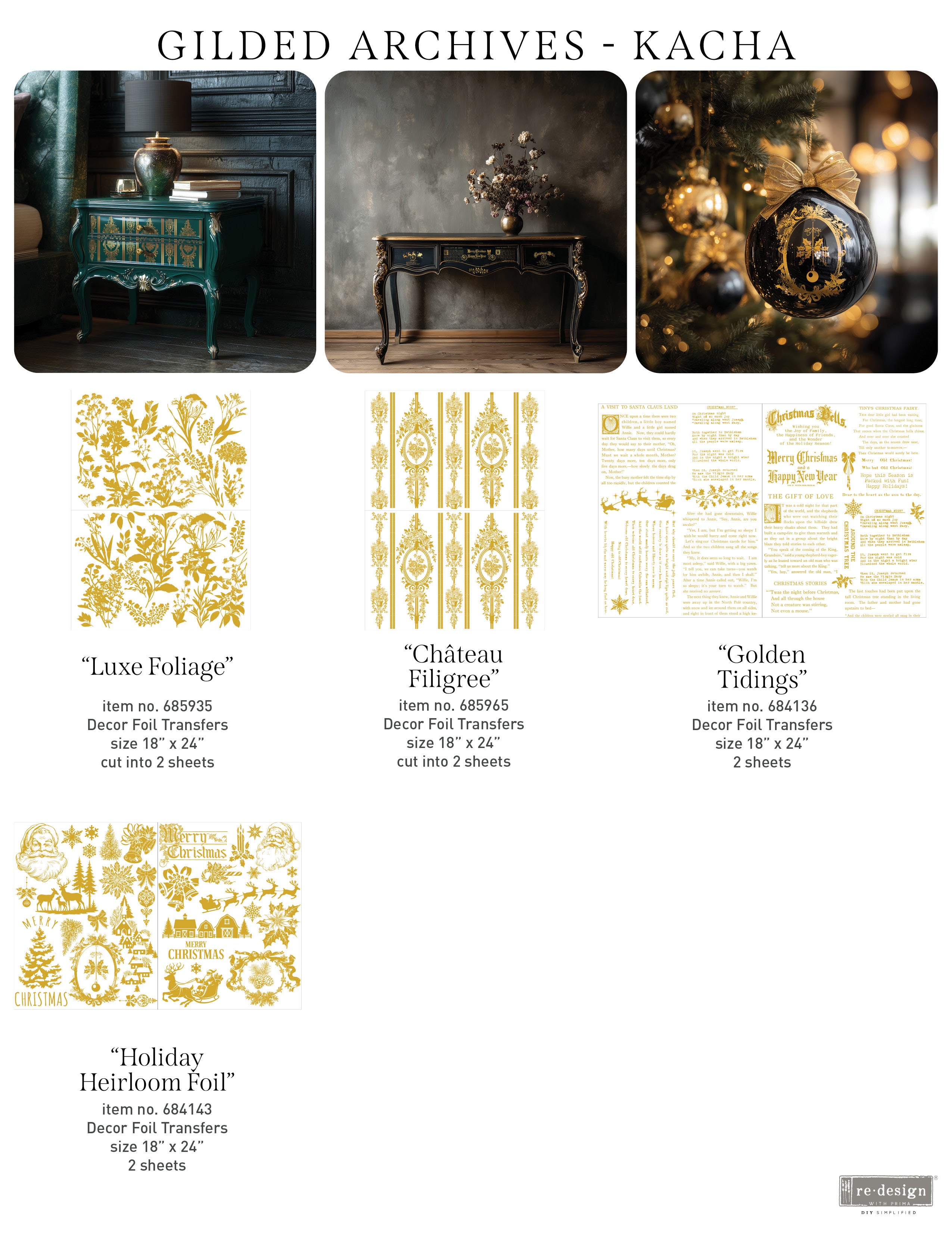 Middy Foil Transfers® Kacha - Holiday Heirloom Foil - Image 4