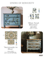 Double Delight Decoupage Fiber Paper Set - Serenade In Blue - Image 3
