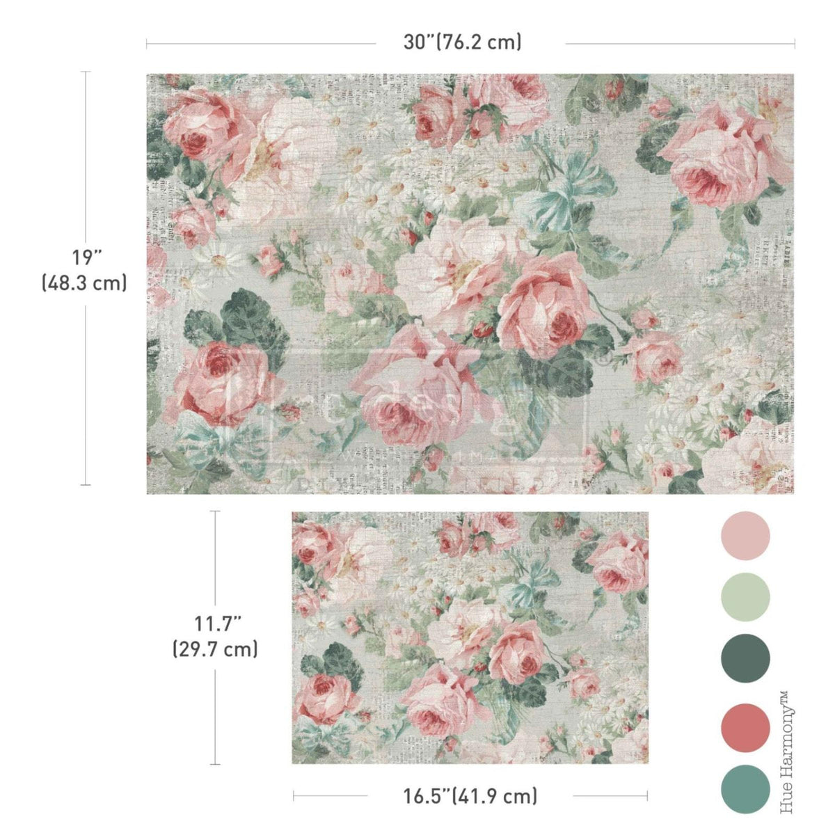 Double Delight Decoupage Fiber Paper Set - Pink Blossom Bliss - Image 1
