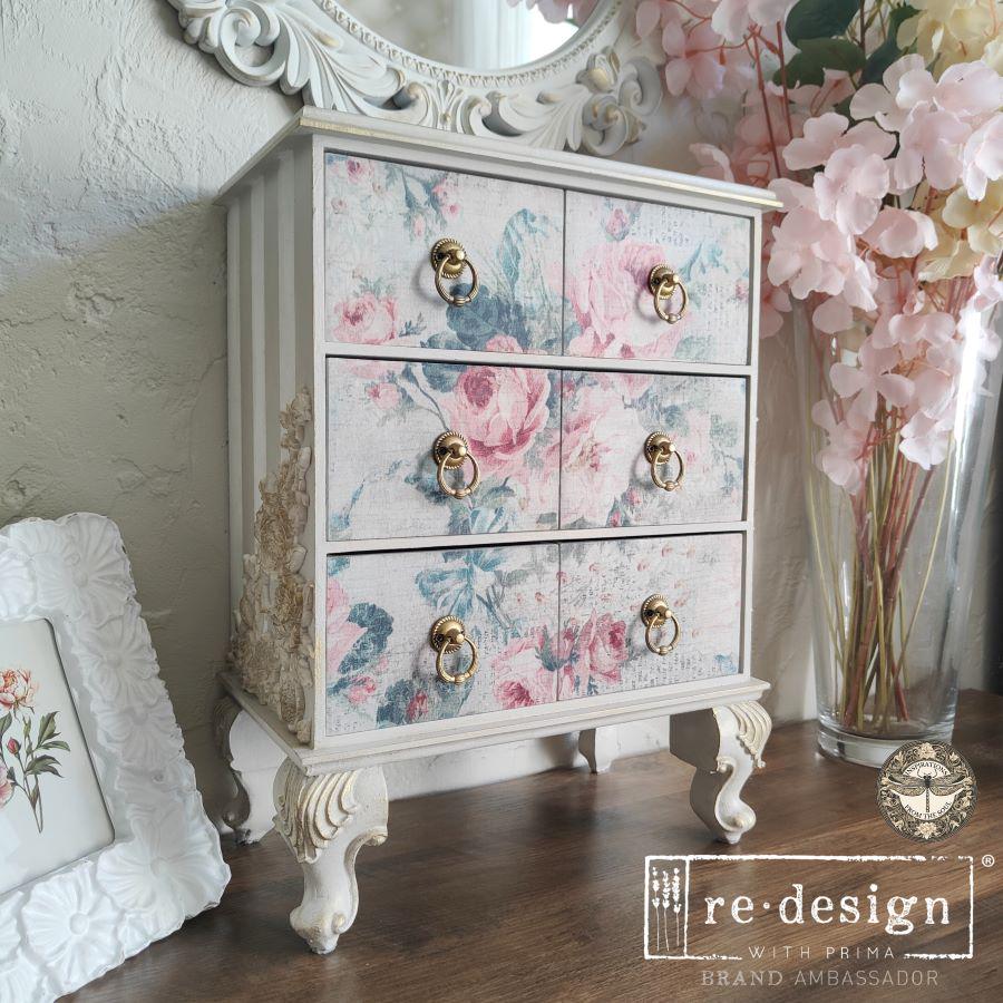 Double Delight Decoupage Fiber Paper Set - Pink Blossom Bliss - Image 3