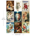 re·design with prima Vintage Style Christmas Postcards Set of 9 - Image 1