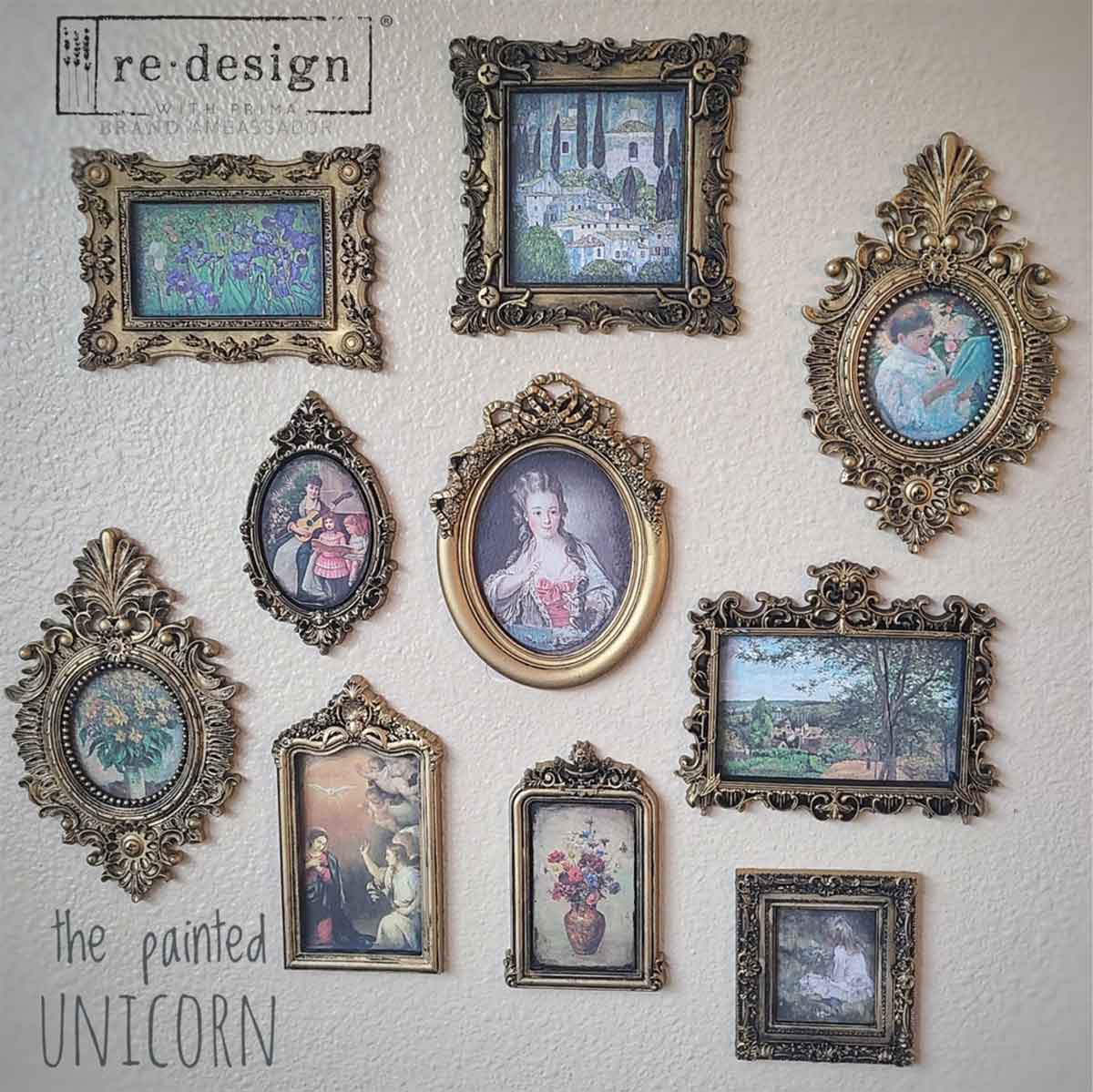 re·design with prima Vintage Style Christmas Postcards Set of 9 - Image 6