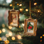 A4 Season's Greetings From The Past Christmas Vintage Transfer - Image 2