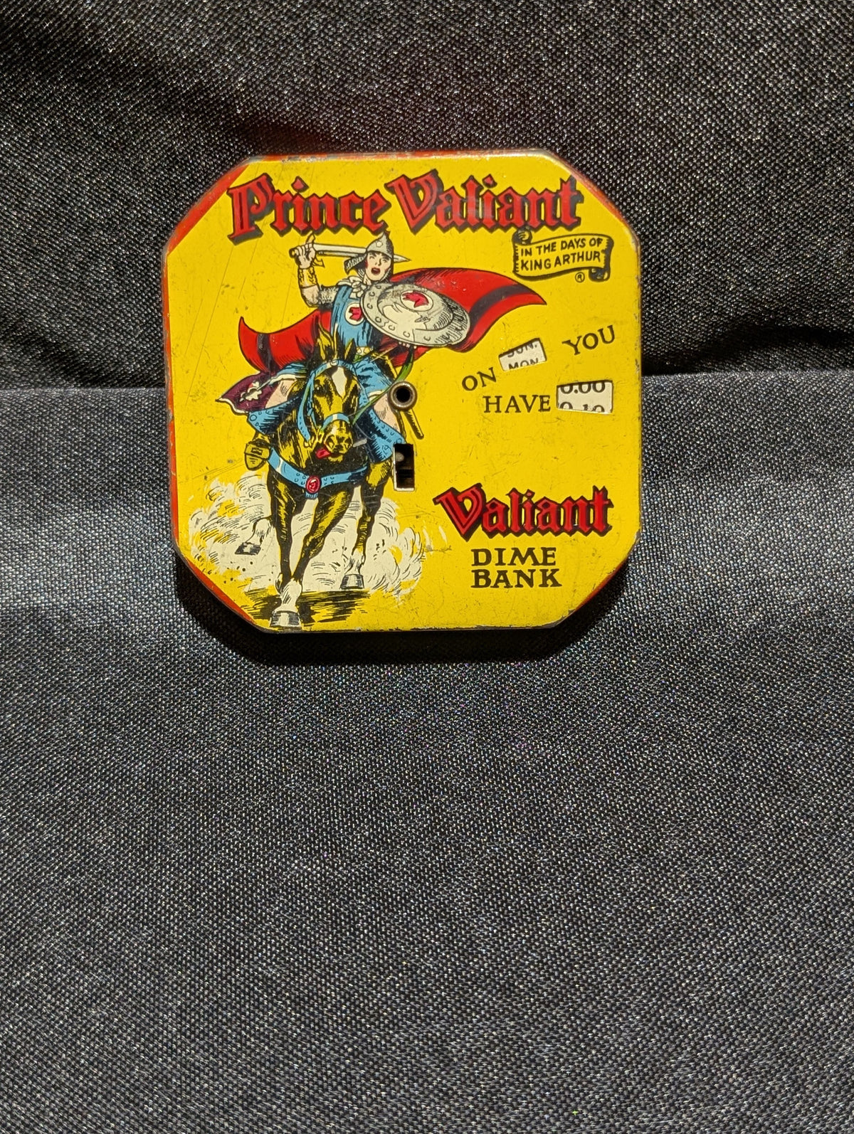 King Features Syndicate 1954 Vintage Tin Coin Bank Colorful Lithograph - Image 1