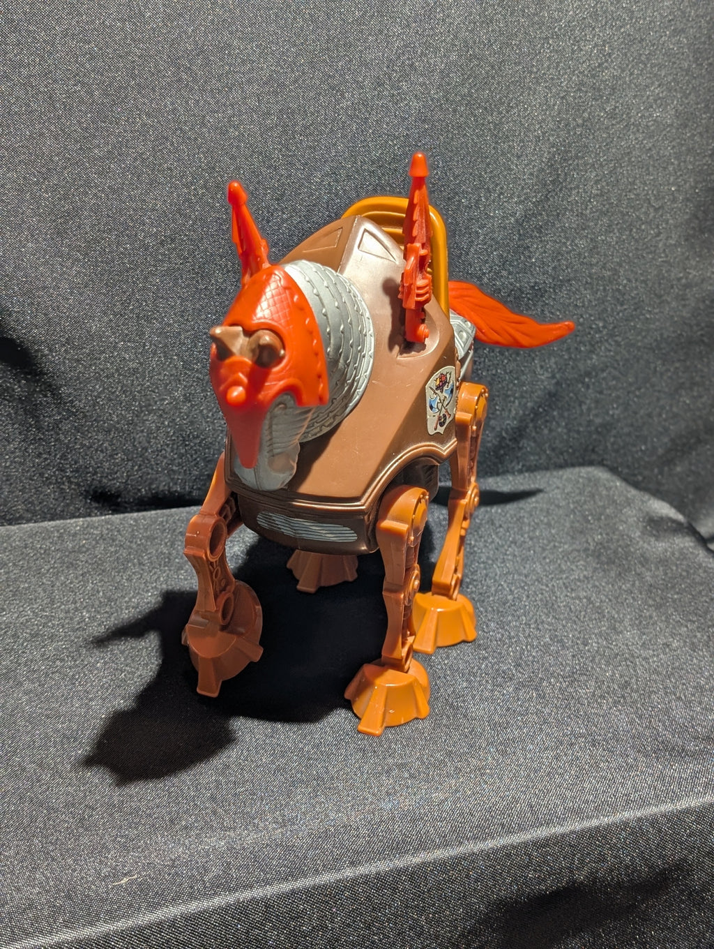 Mattel Battle Cat 1983 Action Figure Brown Plastic Toy Horse - Image 7