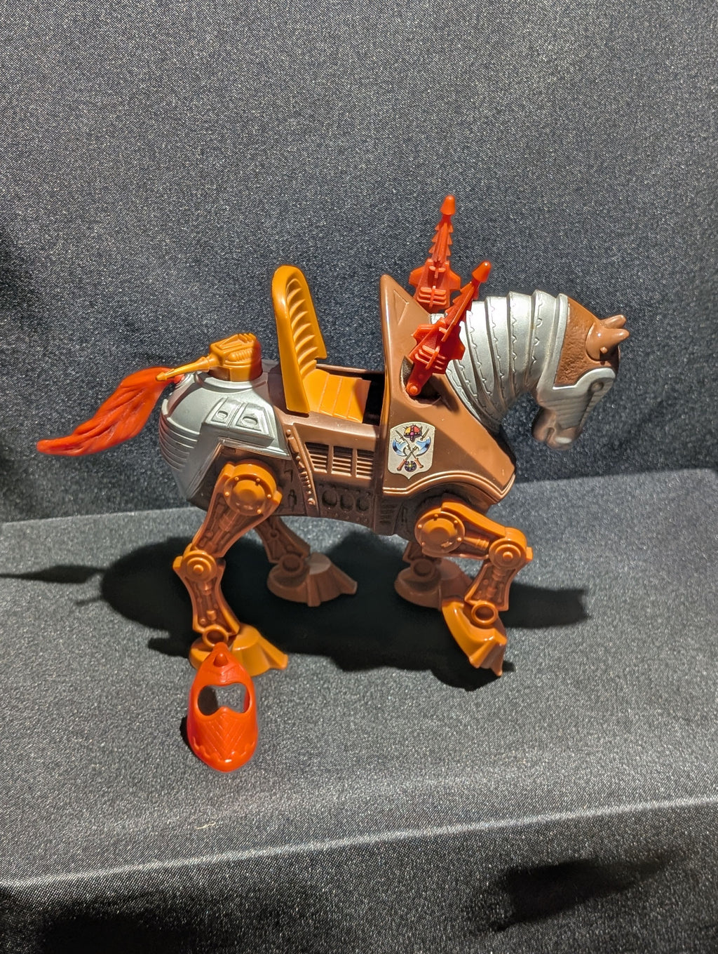 Mattel Battle Cat 1983 Action Figure Brown Plastic Toy Horse - Image 2