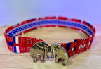 VTG Woven Ribbon Republican Elephant Belt - Image 5