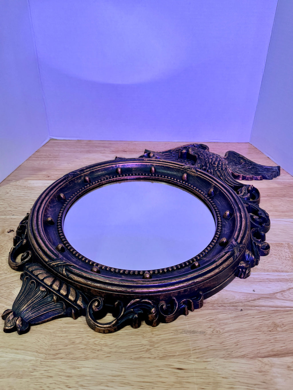 Federal Eagle Porthole Mirror Copyright MCMLIX Dart Ind. Coppercraft Guild 4007 - Image 3
