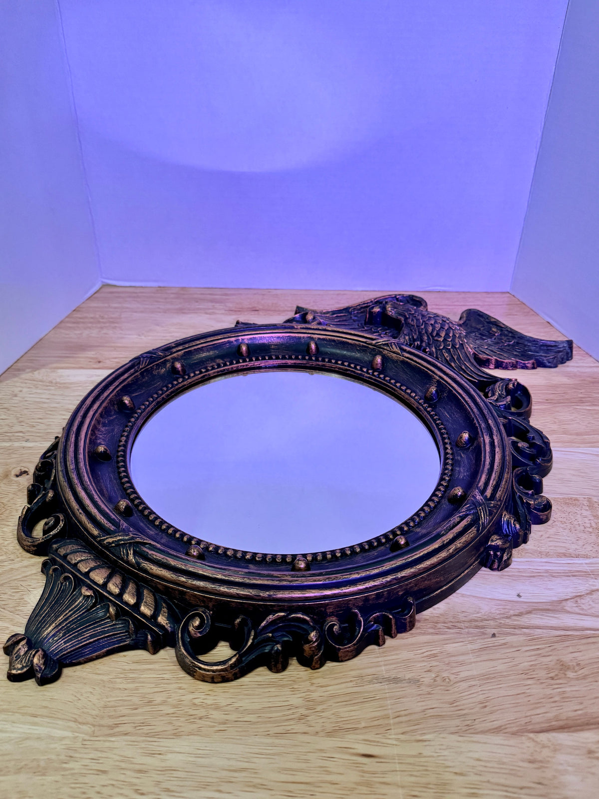 Federal Eagle Porthole Mirror Copyright MCMLIX Dart Ind. Coppercraft Guild 4007 - Image 3