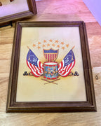 VTG Intercraft Industries Americana Framed Prints Pair 8x10 Spirit of 76 MCM - Image 3
