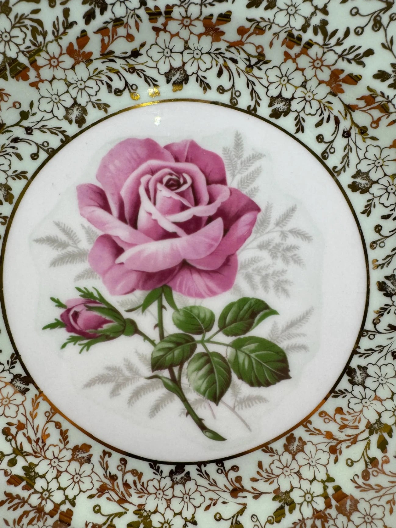Vintage Royal Standard Bone China Decorative Rose Plate