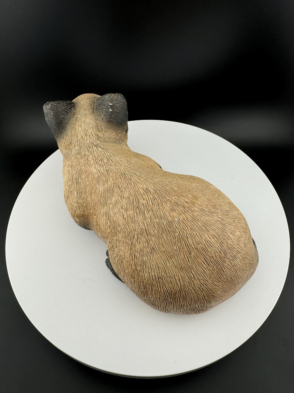 Vintage 1982 Sandcast Siamese Cat Figurine