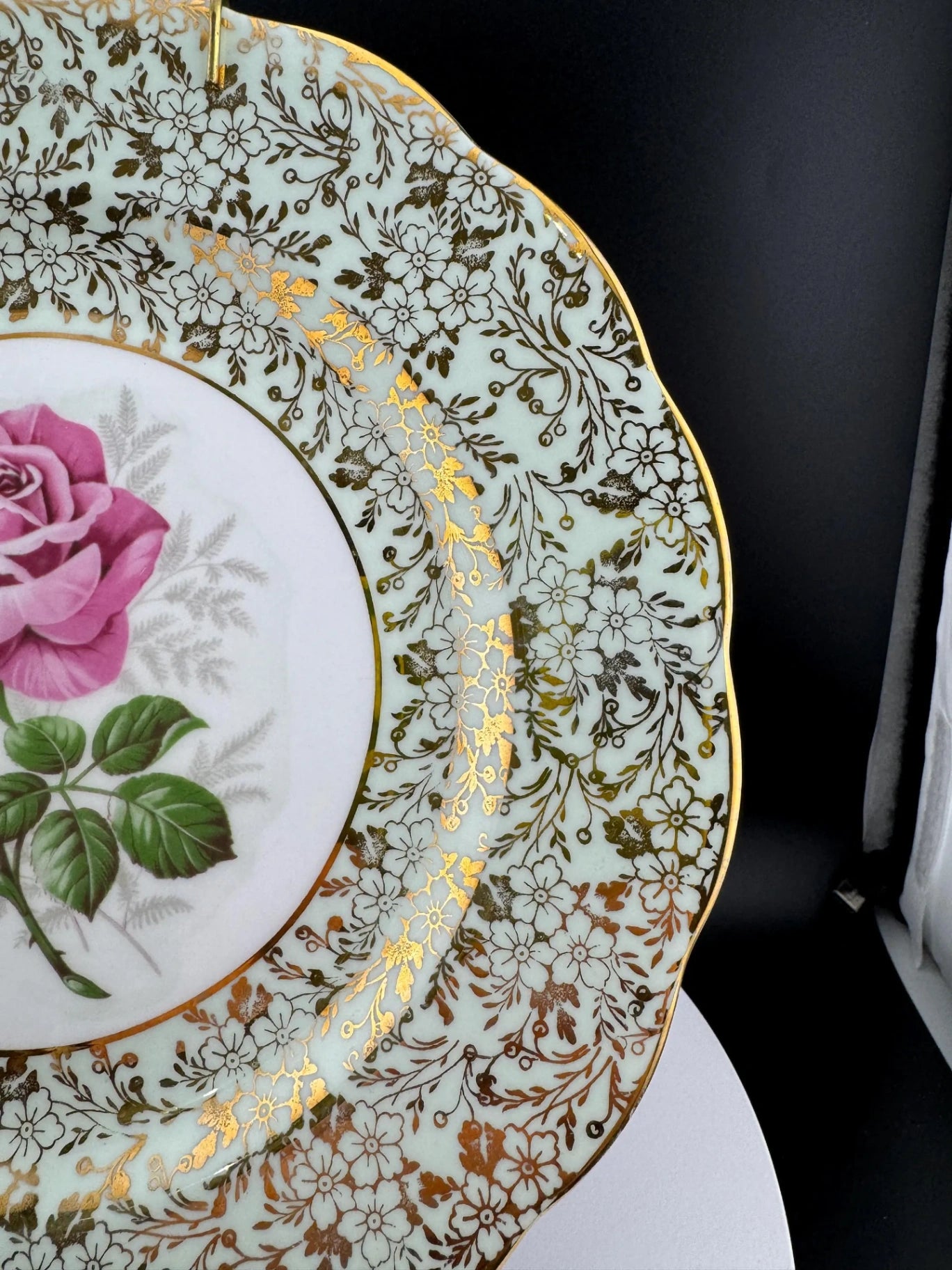 Vintage Royal Standard Bone China Decorative Rose Plate