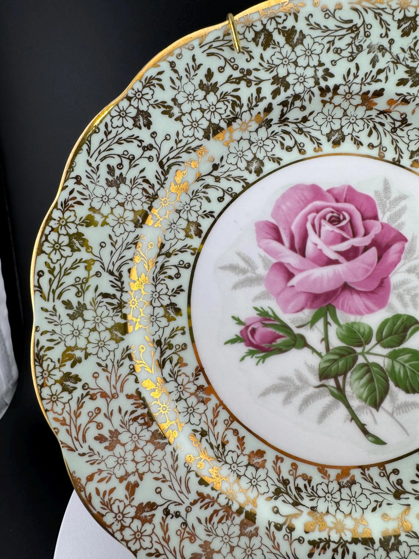 Vintage Royal Standard Bone China Decorative Rose Plate