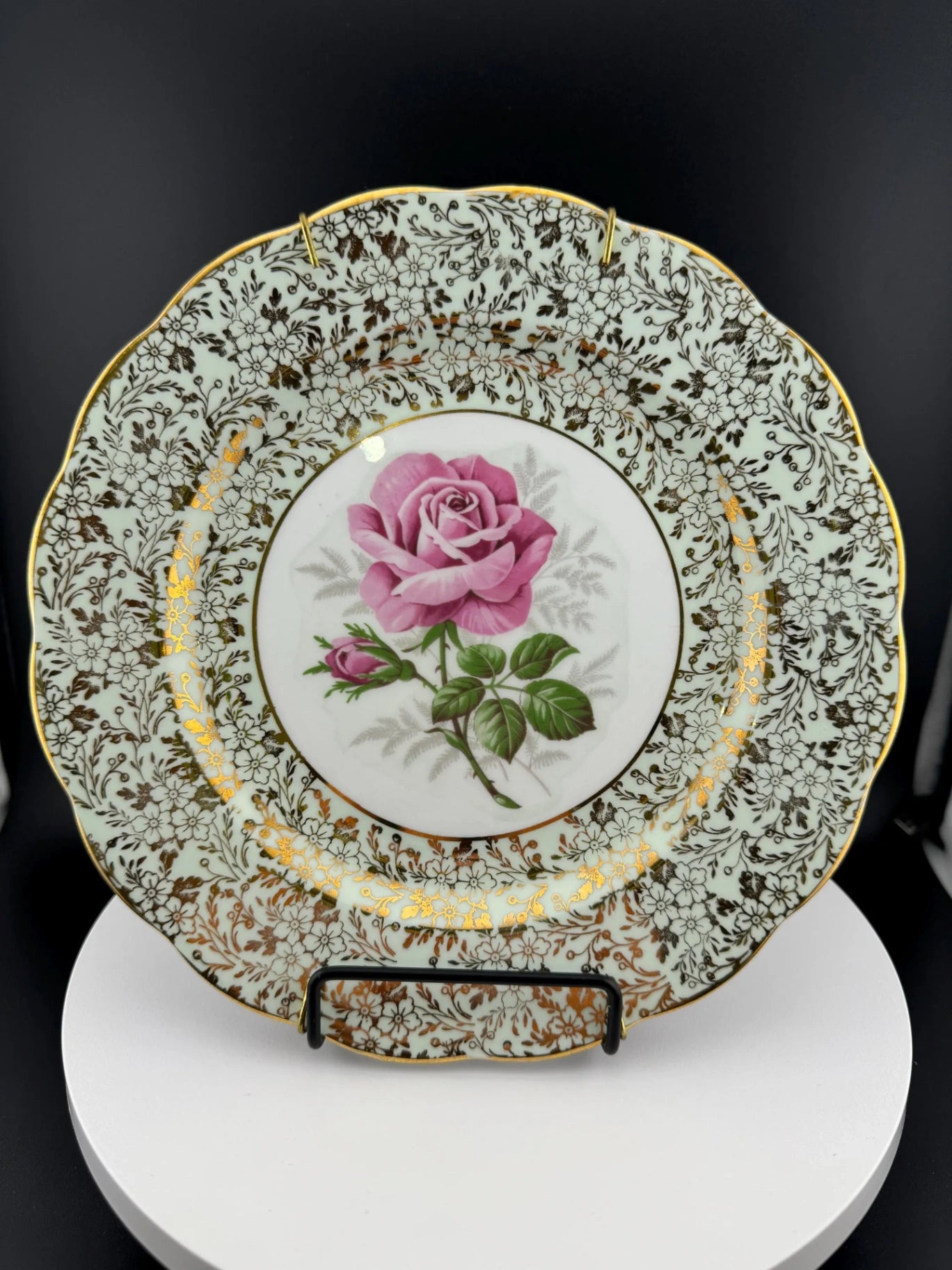 Vintage Royal Standard Bone China Decorative Rose Plate
