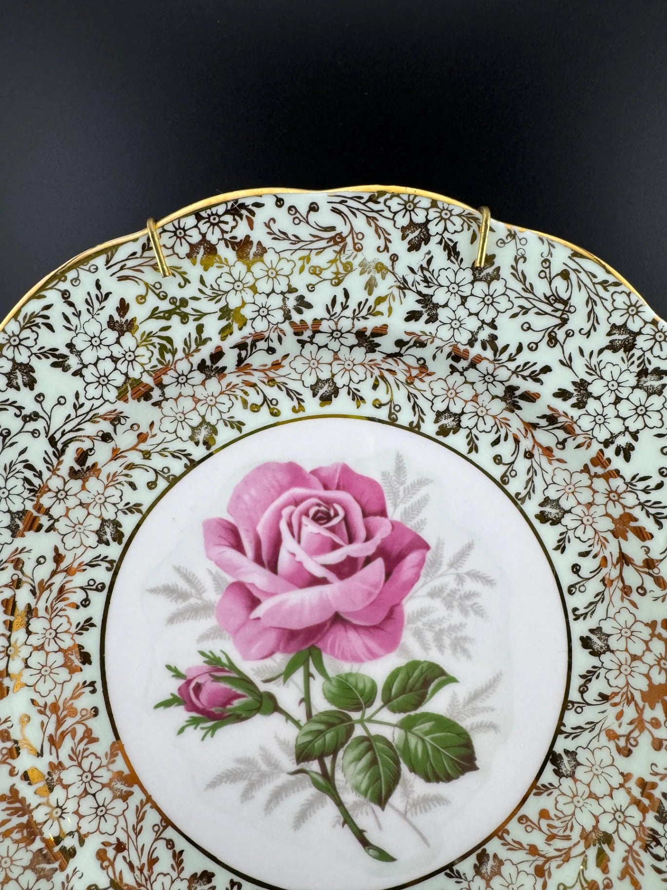 Vintage Royal Standard Bone China Decorative Rose Plate
