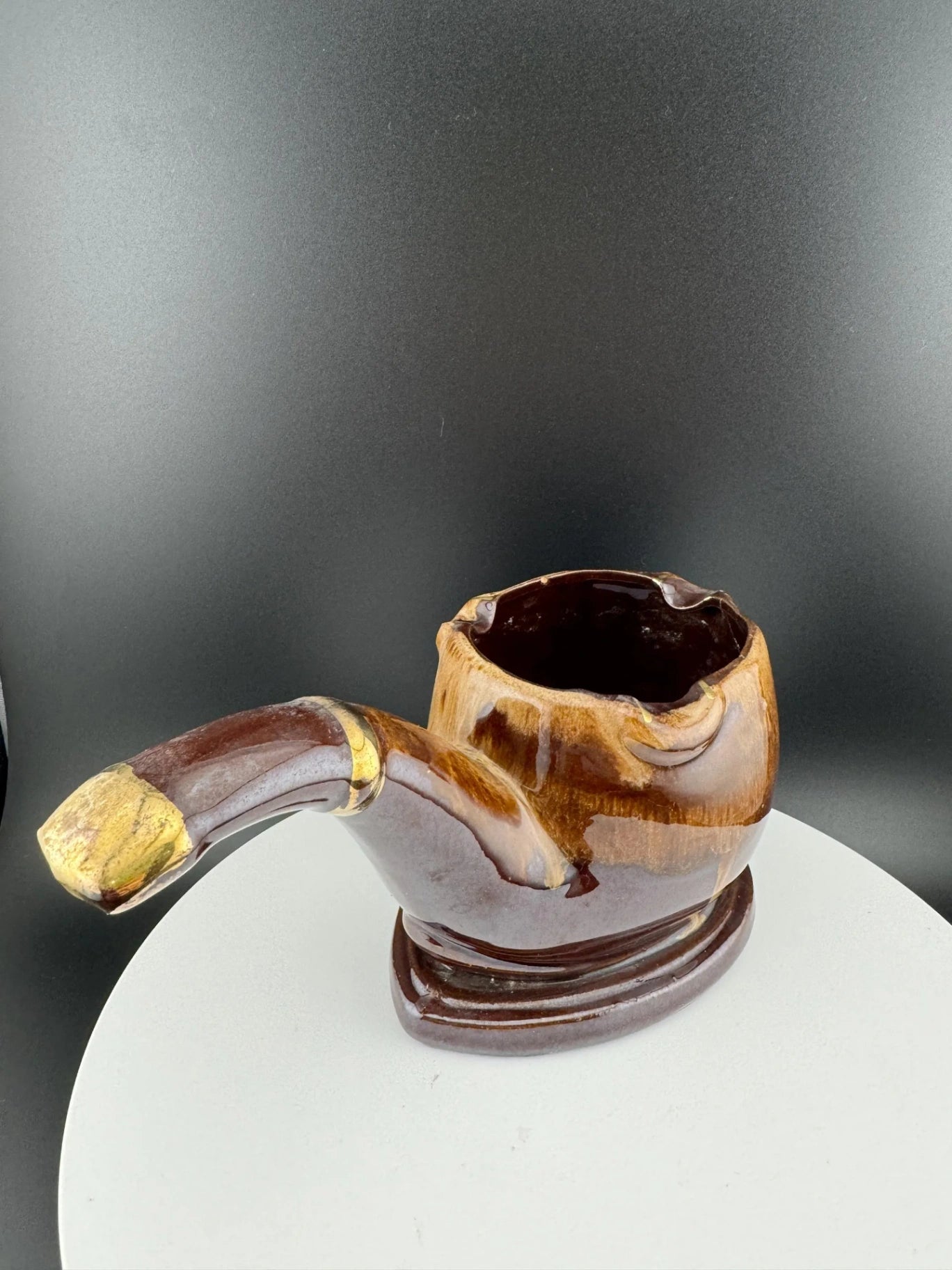 Vintage Napcoware Ceramic Pipe Ashtray