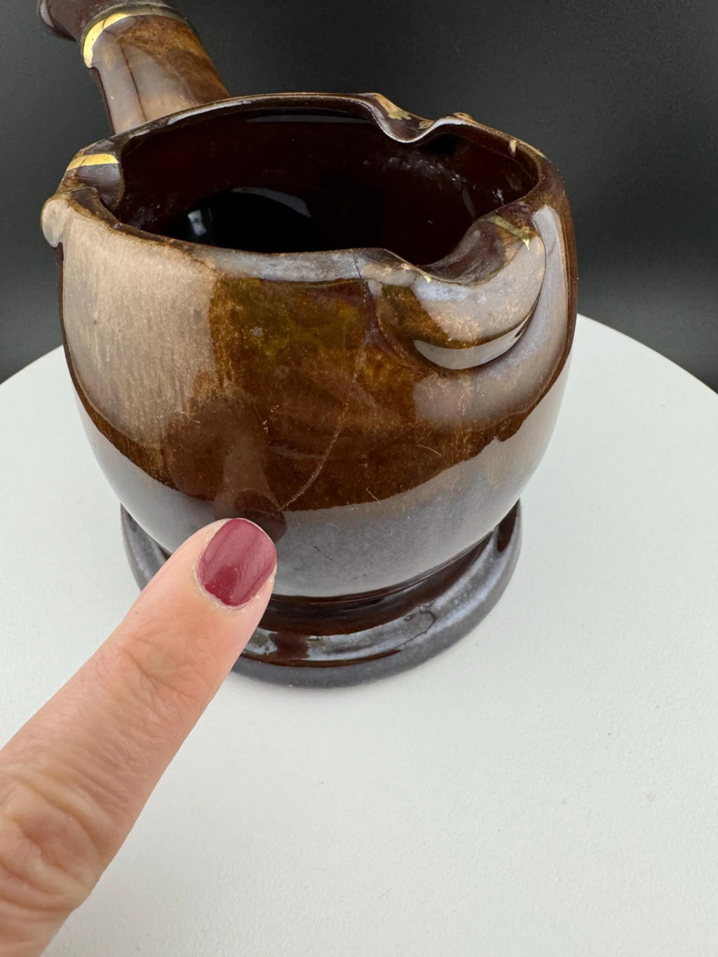 Vintage Napcoware Ceramic Pipe Ashtray