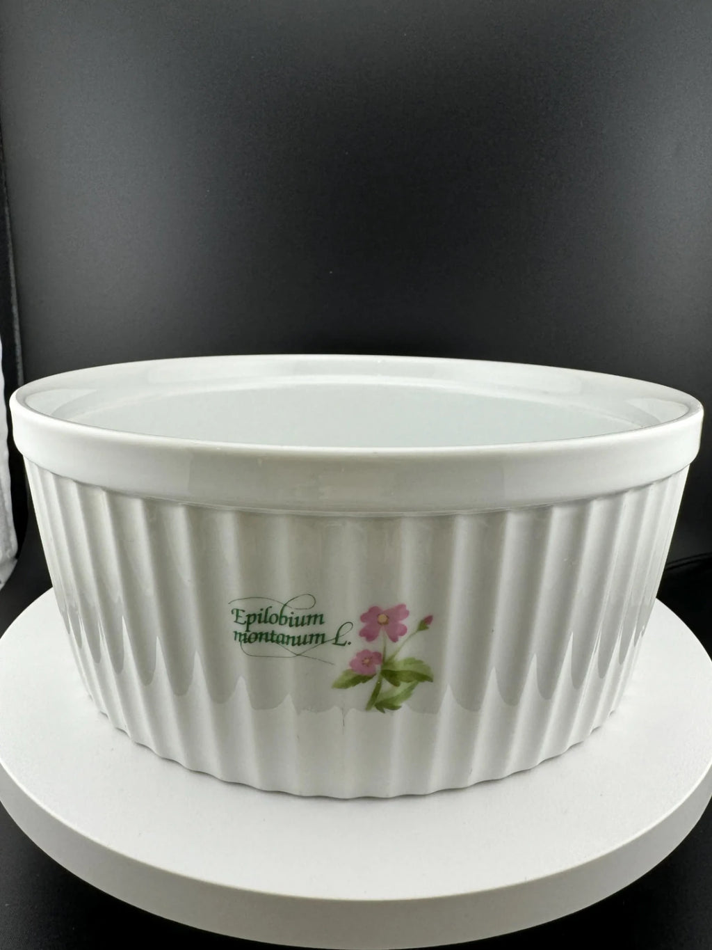 Vintage Anchor Hocking Floret Souffle Dish