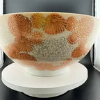 Fujita Kutani Orange Chrysanthemum Serving Bowl - 10"