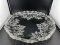 Walther Glass Clear Glass Cherry Blossom, Apple Blossom Serving Plate