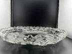 Walther Glass Clear Glass Cherry Blossom, Apple Blossom Serving Plate