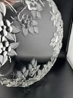 Walther Glass Clear Glass Cherry Blossom, Apple Blossom Serving Plate