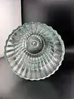Vintage Clear Glass Pedestal Vase and/or Candleholder