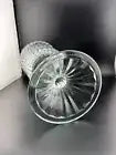 Vintage Clear Glass Pedestal Vase and/or Candleholder