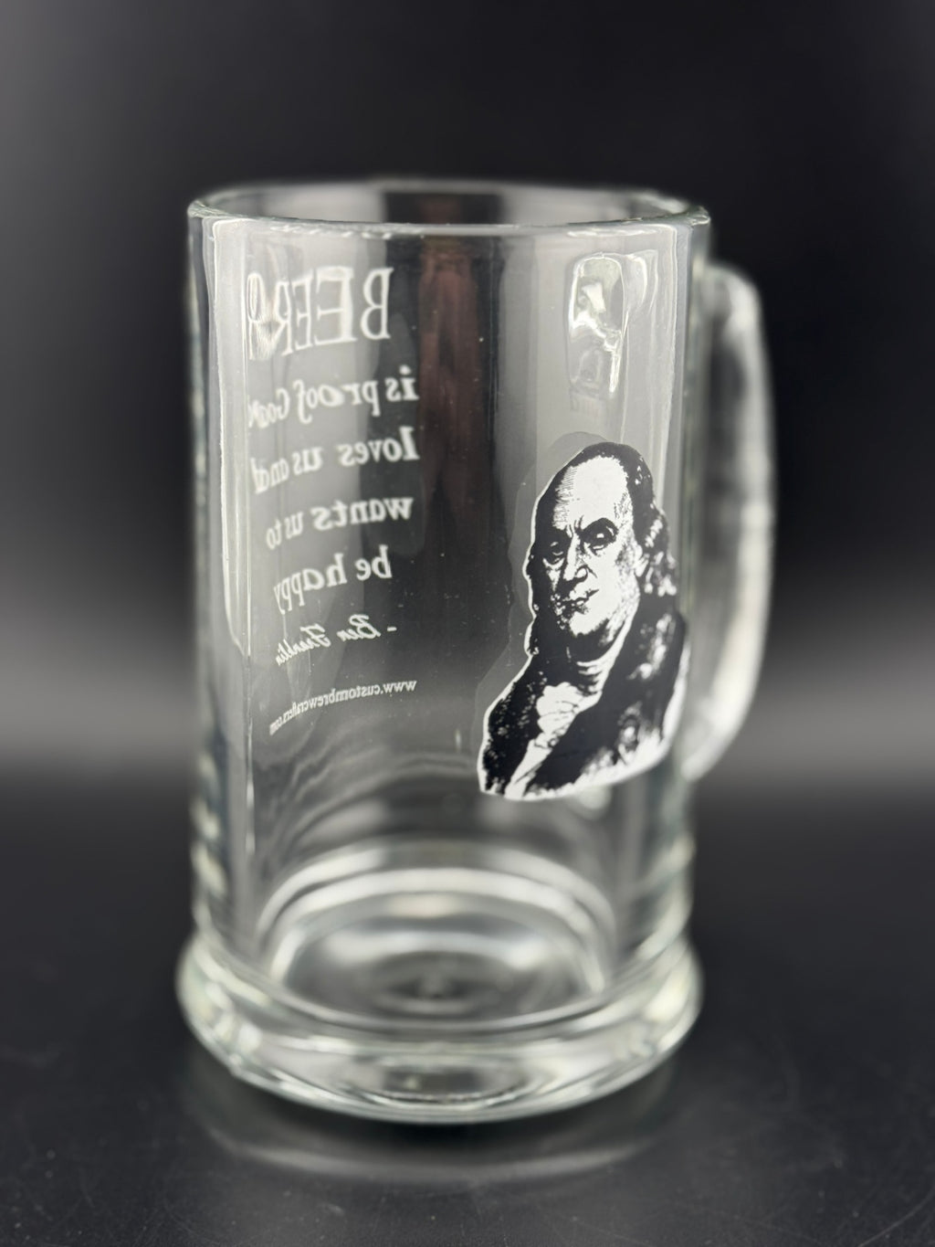 Benjamin Franklin Quote Beer Mug