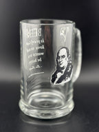 Benjamin Franklin Quote Beer Mug