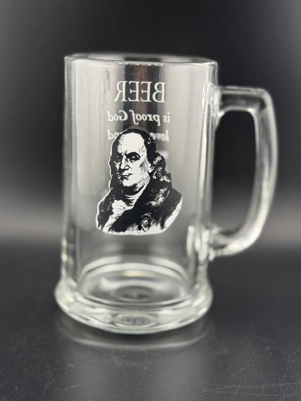Benjamin Franklin Quote Beer Mug