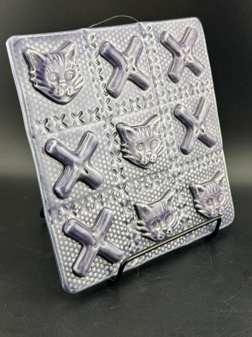 Ceramic "Cat Tac Toe" Wall Art
