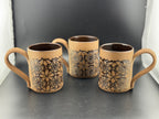 Set of 3 Vintage Pottery Mugs by NY Artist Carol Adamec Marsham