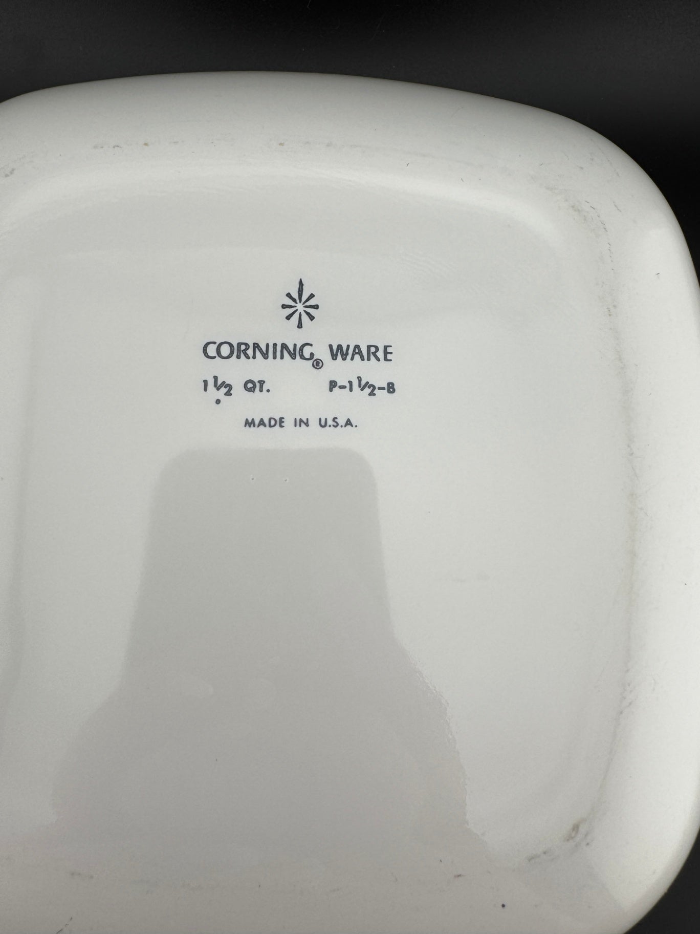 Cornflower Blue by Corning -  1.5 Quart Square Casserole No Lid