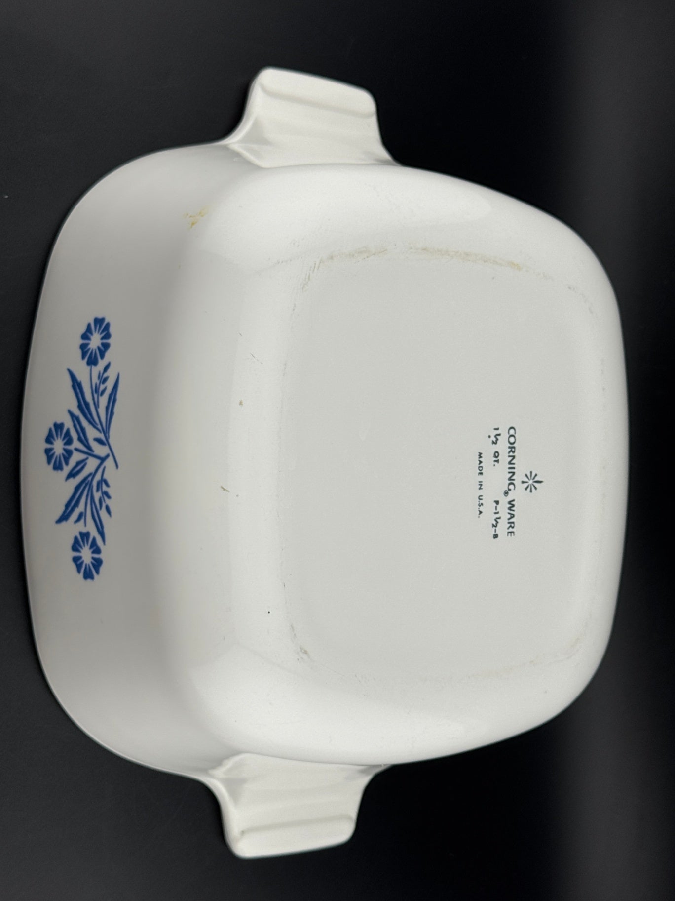 Cornflower Blue by Corning -  1.5 Quart Square Casserole No Lid