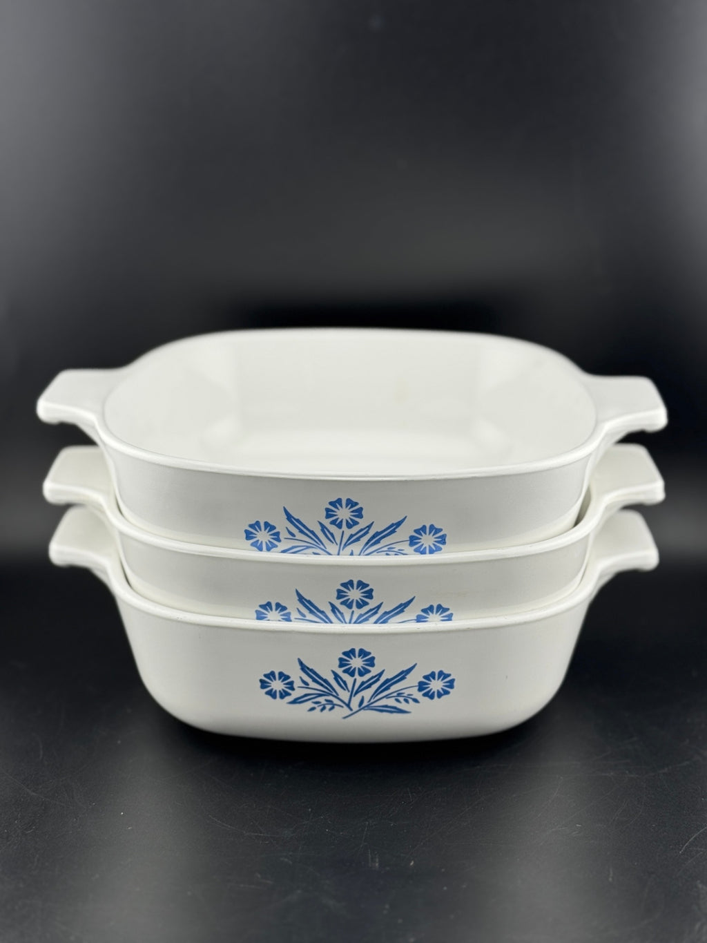 Cornflower Blue by Corning -  1 Quart Square Casserole No Lid